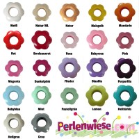 Motivperle Holz Lochblumen